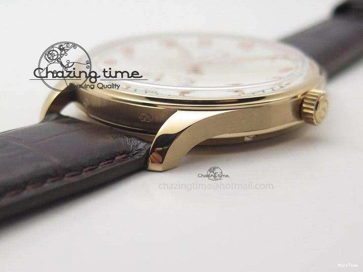 MIROTIME 0731 Compact Portuguese IW545409 RG ZF 1:1 Best Edition White Dial On Brown Leather Strap A 7336